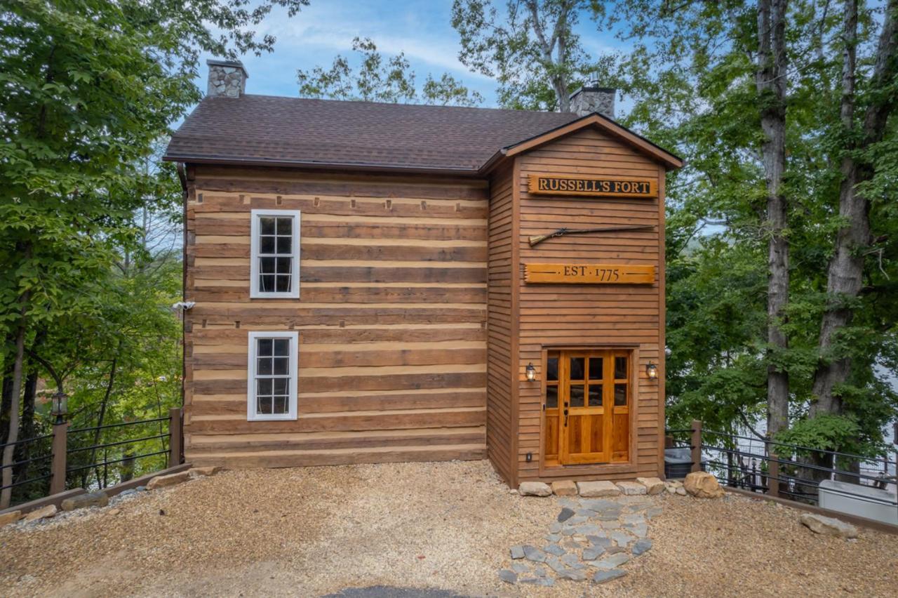 Russell'S Fort At White Oak Point: Historical Cabin On Lake Lure, Luxury, Direct Lake Access! Villa Eksteriør bilde