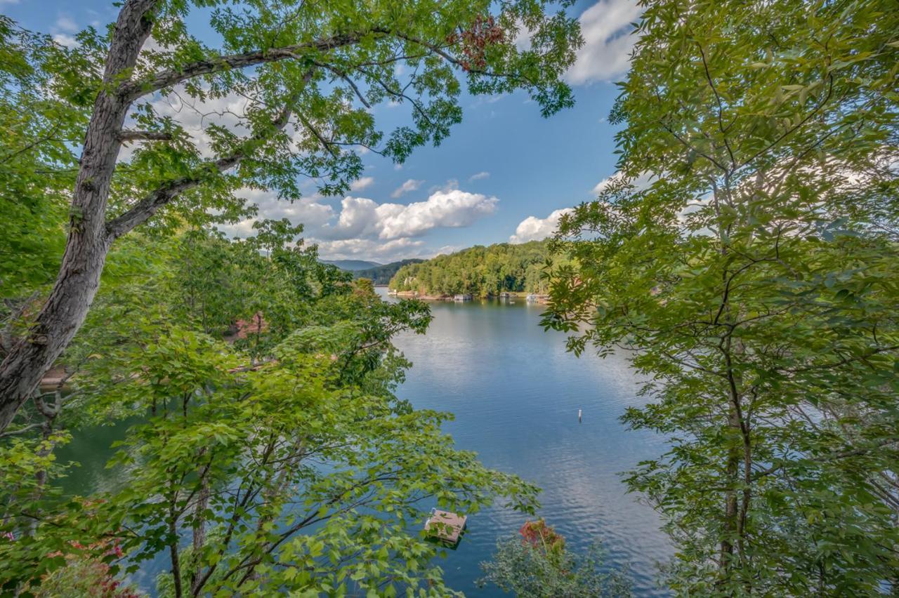 Russell'S Fort At White Oak Point: Historical Cabin On Lake Lure, Luxury, Direct Lake Access! Villa Eksteriør bilde