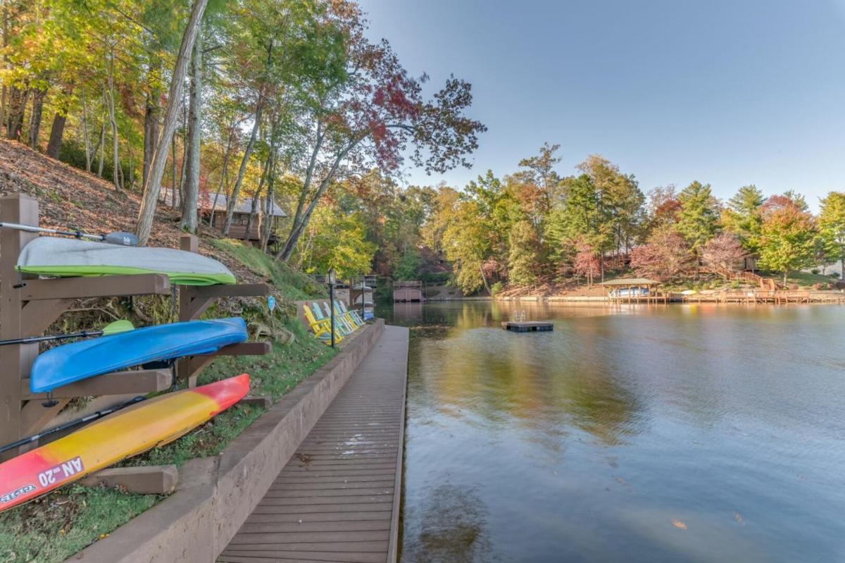 Russell'S Fort At White Oak Point: Historical Cabin On Lake Lure, Luxury, Direct Lake Access! Villa Eksteriør bilde