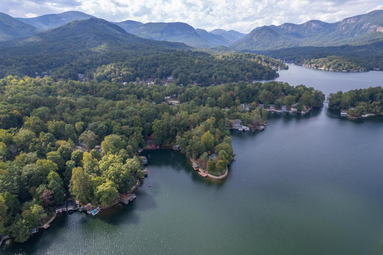 Russell'S Fort At White Oak Point: Historical Cabin On Lake Lure, Luxury, Direct Lake Access! Villa Eksteriør bilde