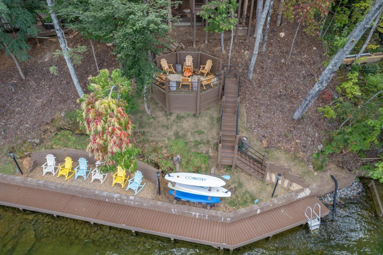 Russell'S Fort At White Oak Point: Historical Cabin On Lake Lure, Luxury, Direct Lake Access! Villa Eksteriør bilde